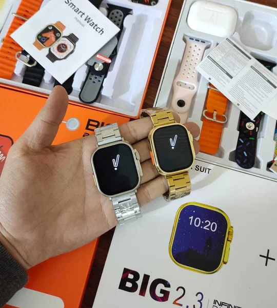 High Quality Smart Watches with 7 Straps & Air Buds
