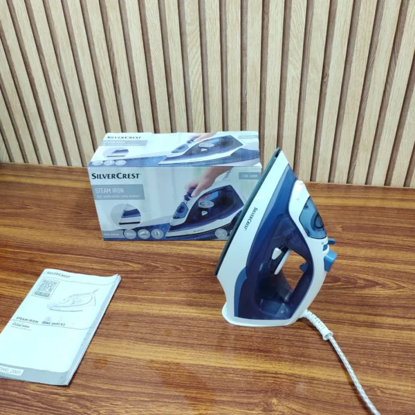 German Lot Imported Silver Crest Steam Iron Grey